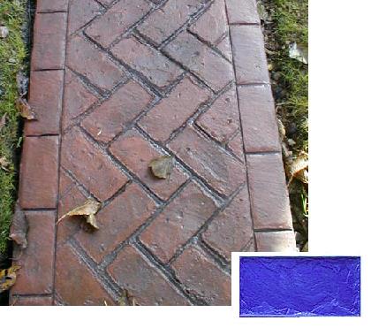 Rental store for STAMP, CONCRETE BLUE HERRINGBONE SLATE in Mycity ZZ