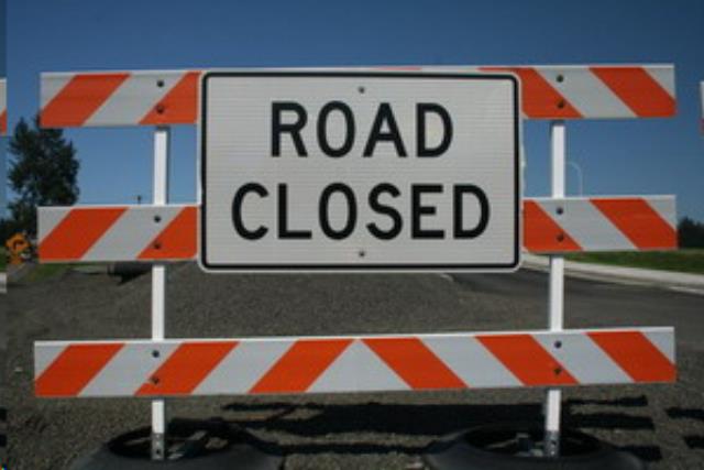 Rental store for BARRICADE ROAD CLOSED  5  X 8 in Mycity ZZ